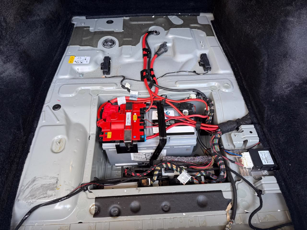 Car Battery Installed